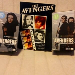 The Avenger's TV series video/book lot
